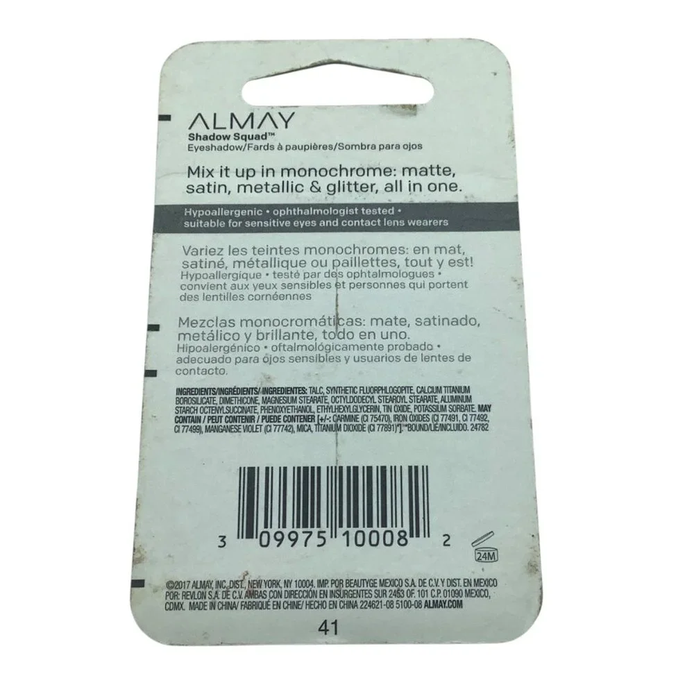 Almay Shadow Squad Eyeshadow‎ Palette 190 Unapologetic Matte Satin Metallic NEW